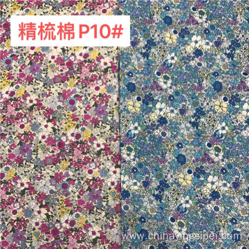 Stock Lot Plain Custom Floral Digital Printed CottonTextile Fabric